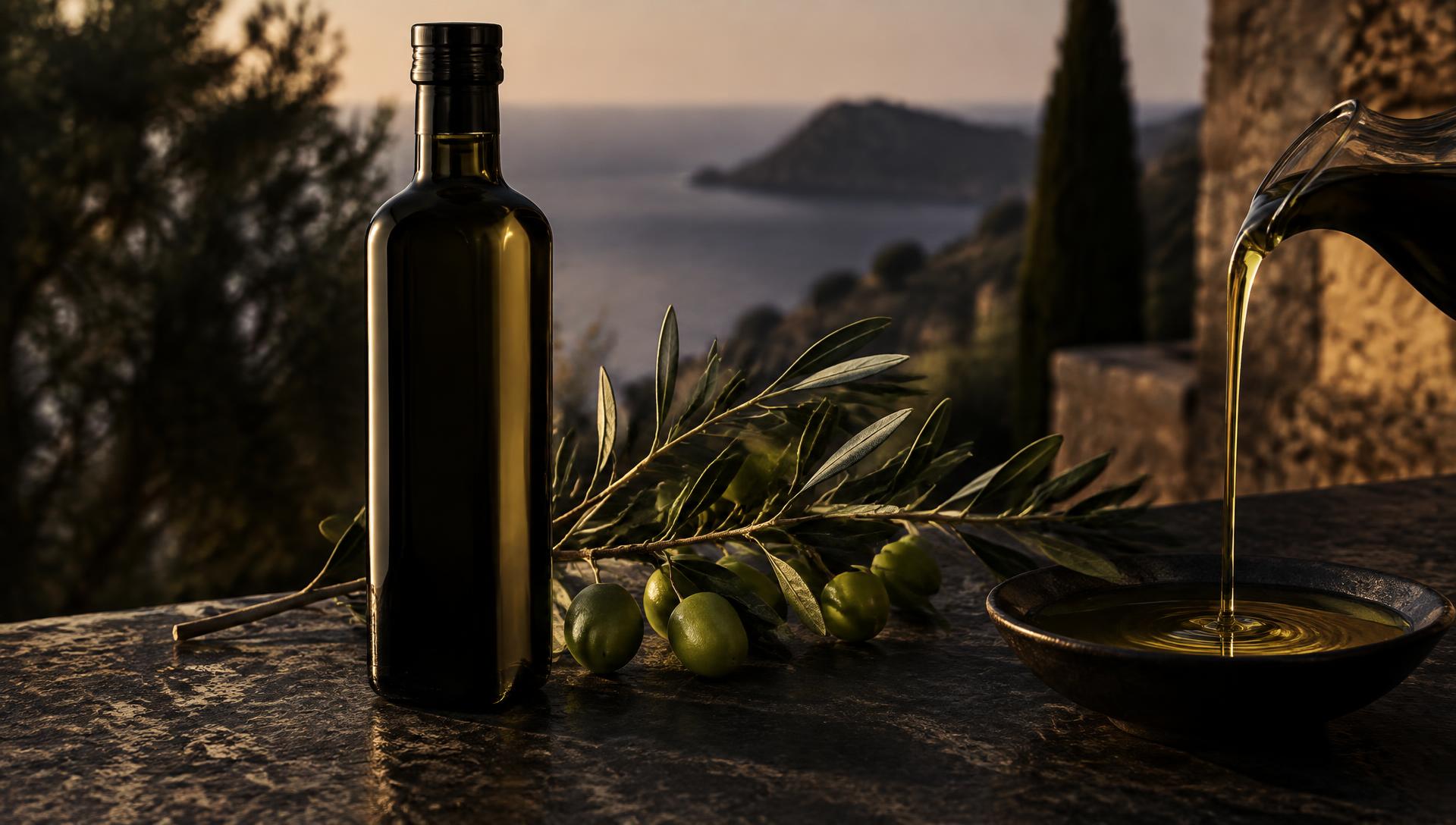 PEJO extra virgin olive oil above the Ionian coast